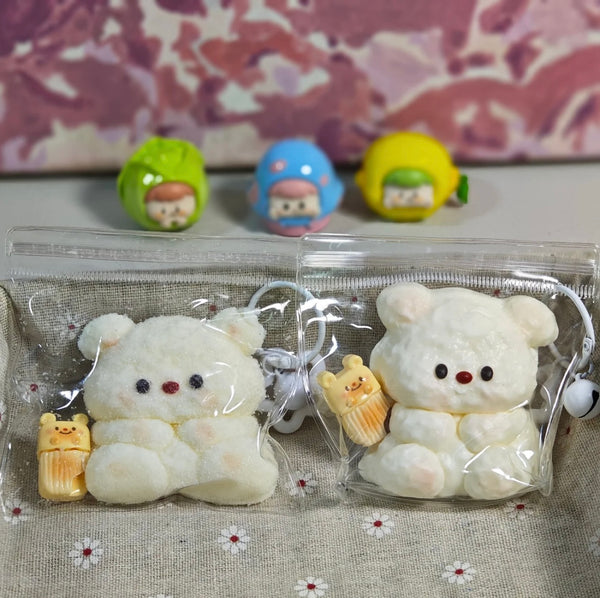 Lulusquishy- Handmade Silicone Little Bear Stress Relief Squishy Toy